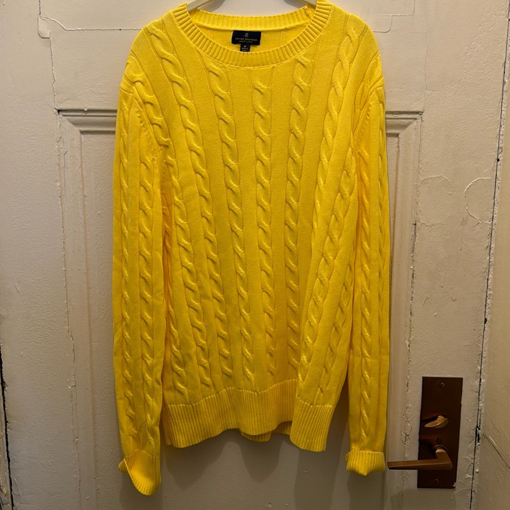 Brooks Brothers Supima Cotton Cable Crewneck Sweater
